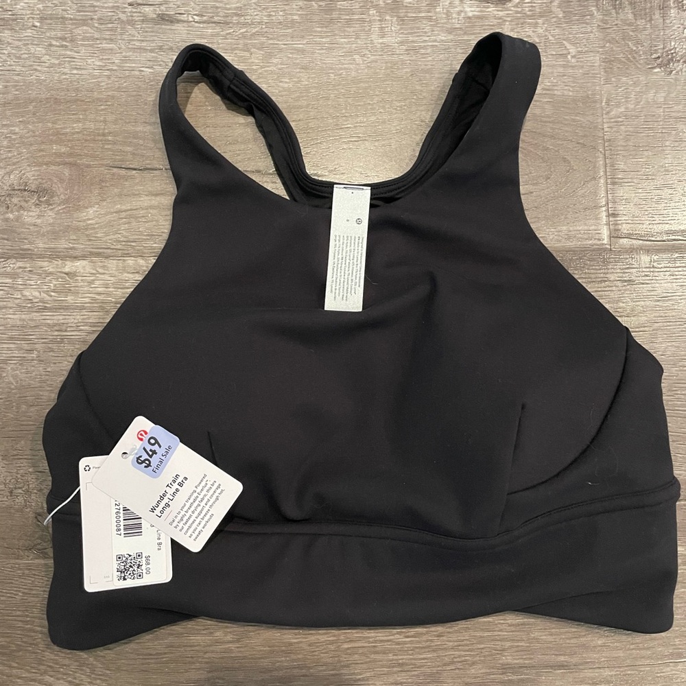 Lululemon | Wunder Train Longline Bra
Medium Support, C/D Cup | Black | Size 8